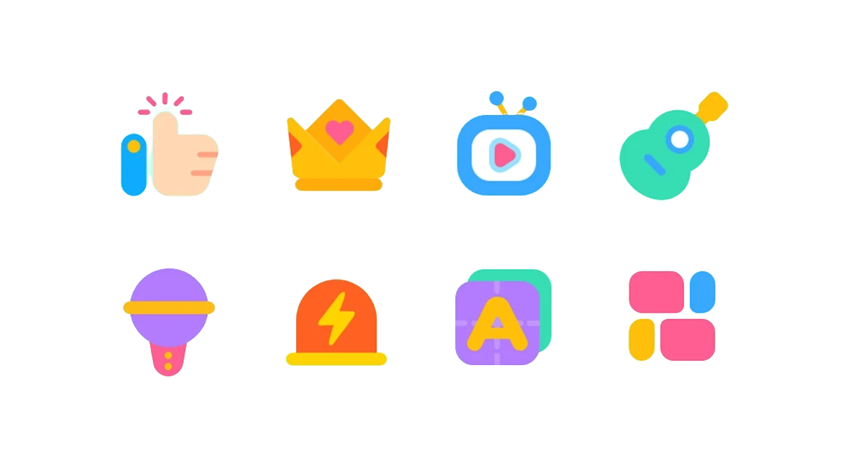 Color icon cutouts — Reference after